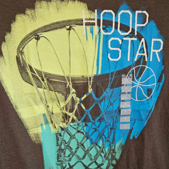 OshKosh Boys' Long Sleeve Basketball Shirt Grey Size 8 - Picture 4 of 7